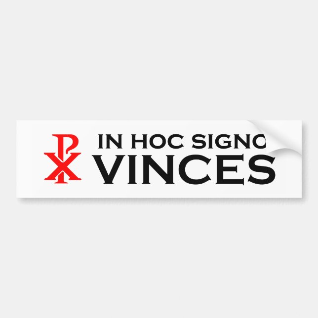 Adesivo Para Carro Em Signo hoc Vinces (Frente)