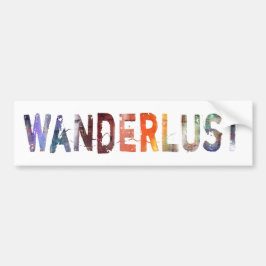 Adesivo Para Carro Em uma palavra: Wanderlust