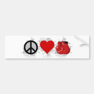 Adesivo Para Carro Emblema da caixa do amor da paz