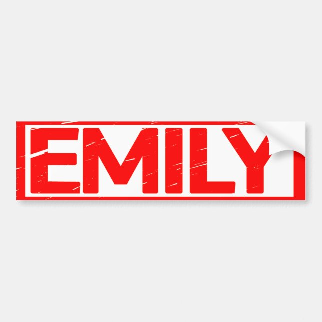 Adesivo Para Carro Emily Stamp (Frente)