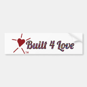 Adesivo Para Carro Emoji-arte, coração-enchida, Built4Love e logoti