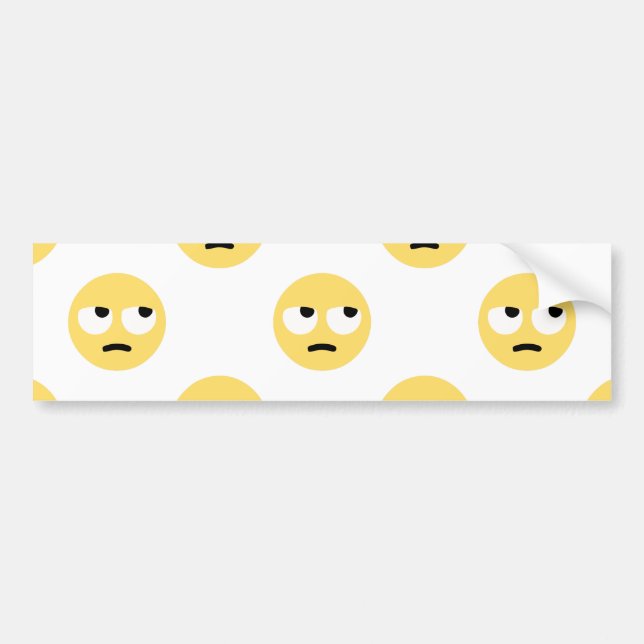 Adesivo Para Carro emoji eye roll (Frente)