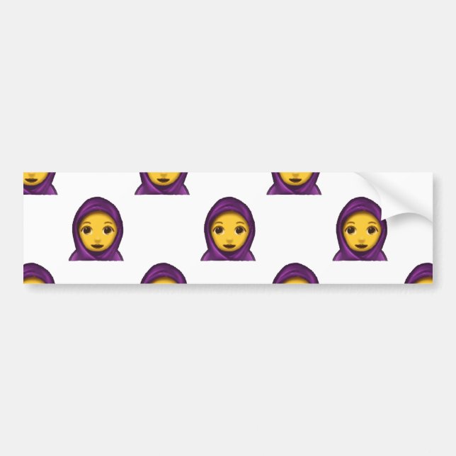 Adesivo Para Carro emoji hajib (Frente)