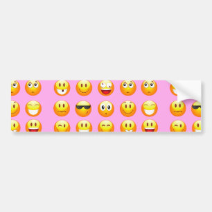 Adesivo Para Carro emoji rosa pastel