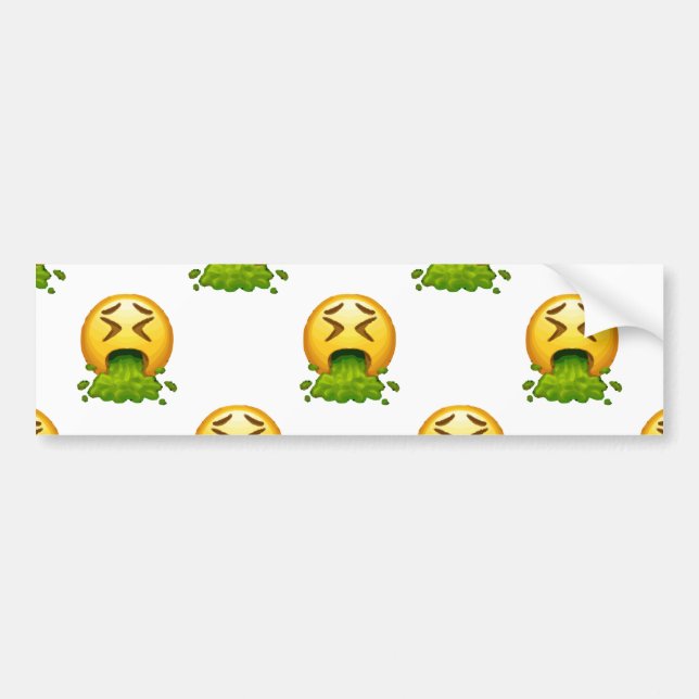 Adesivo Para Carro emoji vomitando (Frente)