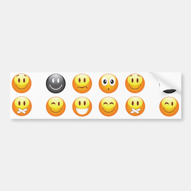 Adesivo Para Carro emojis (Frente)