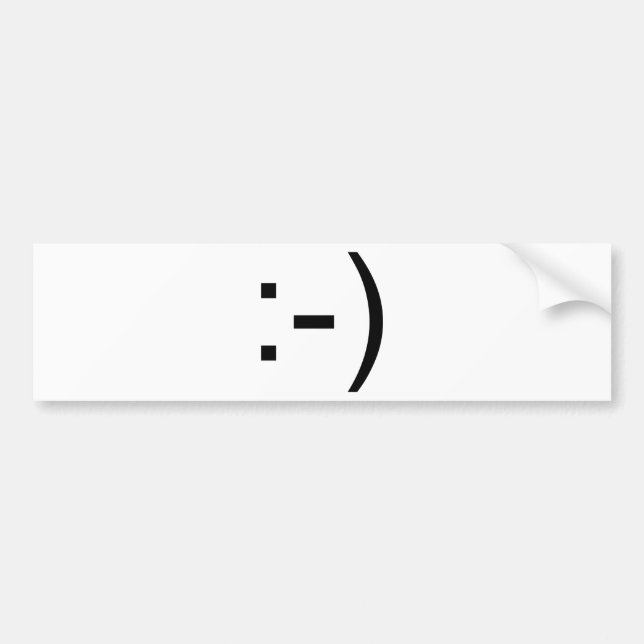 Adesivo Para Carro Emoticon feliz da cara! (Frente)