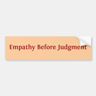 Adesivo Para Carro Empatia antes do julgamento