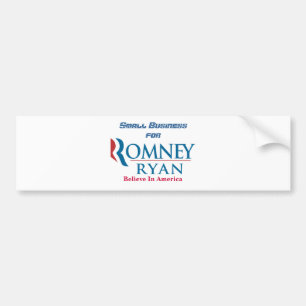 Adesivo Para Carro Empresa de pequeno porte para Romney Ryan