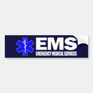 Adesivo Para Carro EMS - Serviços médicos da emergência