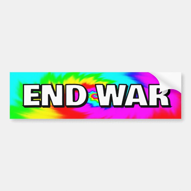 Adesivo Para Carro END WAR (you may change the words) (Frente)