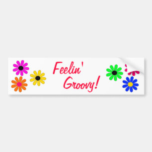 Adesivo Para Carro Energia de Flor Sentindo-se no Groovy