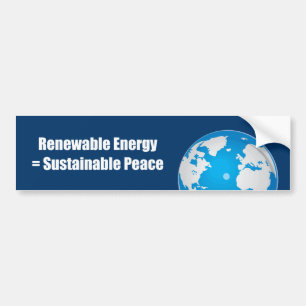 Adesivo Para Carro Energia renovável = paz sustentável