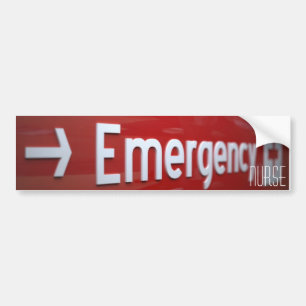 Adesivo Para Carro Enfermeira da emergência