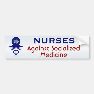 Adesivo Para Carro Enfermeiras contra a medicina socializada