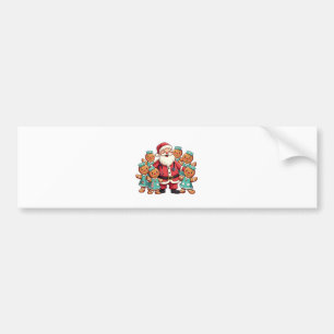 Adesivo Para Carro Enfermeiras de pão Natal Santa Claus