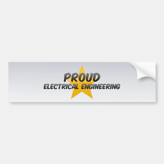 Adesivo Para Carro Engenharia elétrica orgulhosa (Frente)