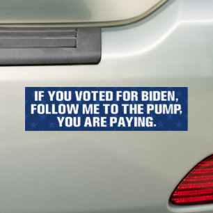 Adesivo Para Carro engraçada anti Biden fez isso com os preços do g