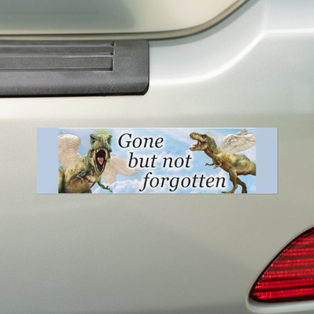 Adesivo Para Carro Engraçado Dinossauro Bumper Sticker Saiu, Mas Não  (No carro)