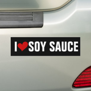 Adesivo Para Carro Engraçado eu amo SOY SAUCE