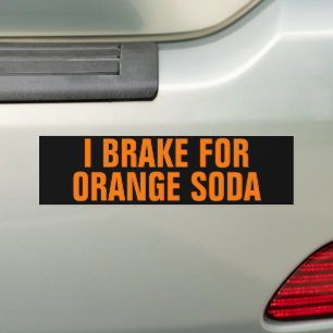 Adesivo Para Carro Engraçado, eu brinco por soda de laranja