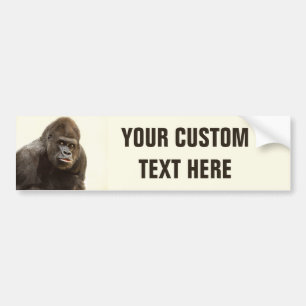 Adesivo Para Carro Engraçado Gorilla personalizado para-choques