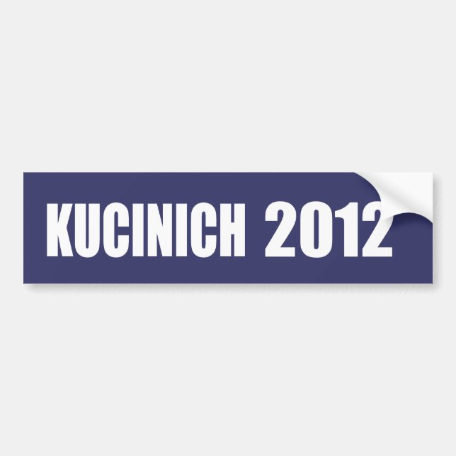 Adesivo Para Carro Engrenagem da eleição de DENNIS KUCINICH (Frente)