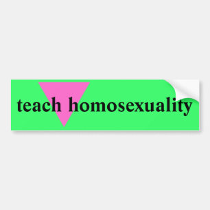 Adesivo Para Carro Ensine a homossexualidade