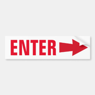 Adesivo Para Carro Enter Sign