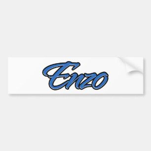 Adesivo Para Carro Enzo Name blue Aufkleber Sticker Autoaufkleber