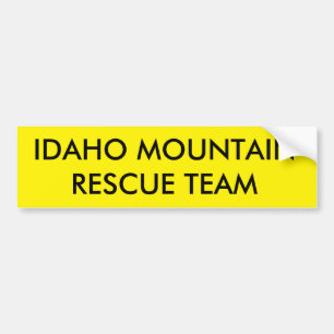 ADESIVO PARA CARRO EQUIPA DE SALVAMENTO DA MONTANHA DE IDAHO