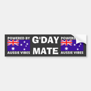 Adesivo Para Carro Equipado com Aussie Vibes