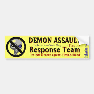 Adesivo Para Carro Equipe da resposta do assalto do demónio