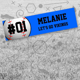 Adesivo Para Carro Equipe de beisebol Preto Azul