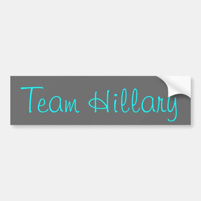 Adesivo Para Carro Equipe Hillary (Frente)