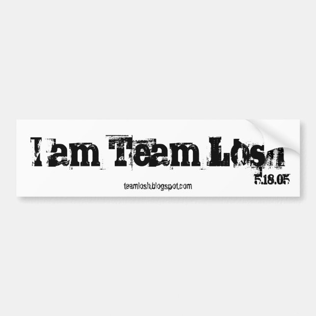 Adesivo Para Carro Equipe Losh Bumpersticker (Frente)