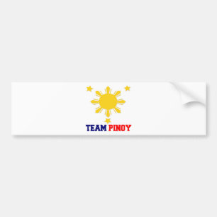 Adesivo Para Carro Equipe Pinoy 3 estrelas e um Sun