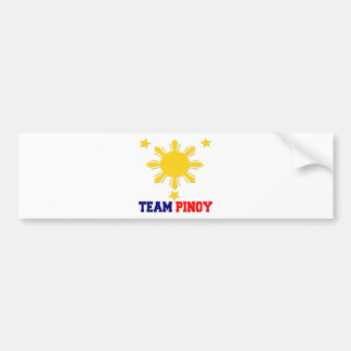 Adesivo Para Carro Equipe Pinoy 3 estrelas e um Sun