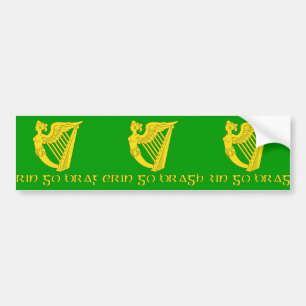 Adesivo Para Carro Erin vai Bragh, bandeira de Ireland