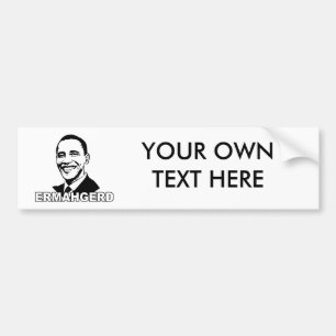 ADESIVO PARA CARRO ERMAHGERD OBAMA - .PNG