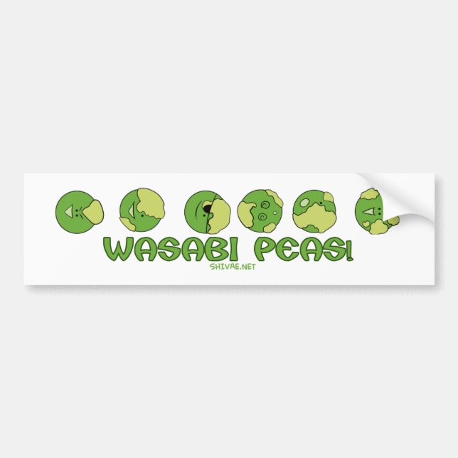Adesivo Para Carro ERVILHAS de Wasabi! (Frente)