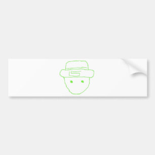 Adesivo Para Carro Esboço do amador do Leprechaun