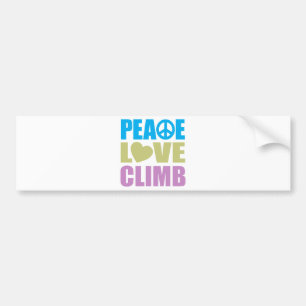 Adesivo Para Carro Escalada do amor da paz