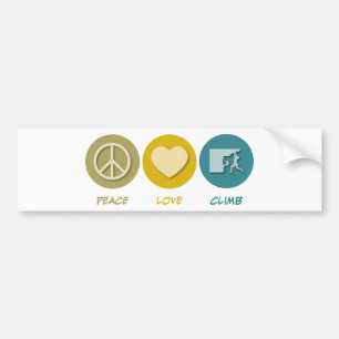 Adesivo Para Carro Escalada do amor da paz