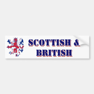 Adesivo Para Carro Escocês e britânico orgulhosos