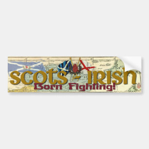 Adesivo Para Carro Escocês-Irlandês - luta nascida!