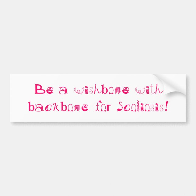 Adesivo Para Carro Escoliose (Frente)