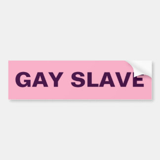 Adesivo Para Carro Escravo-Gay para-choques
