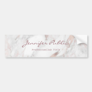 Adesivo Para Carro Escrita Elegante Moderna Elegante de Marble Rosa D