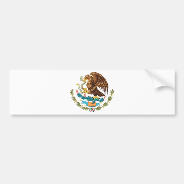 Adesivo Para Carro Escudo Nacional de México - emblema mexicano (Frente)